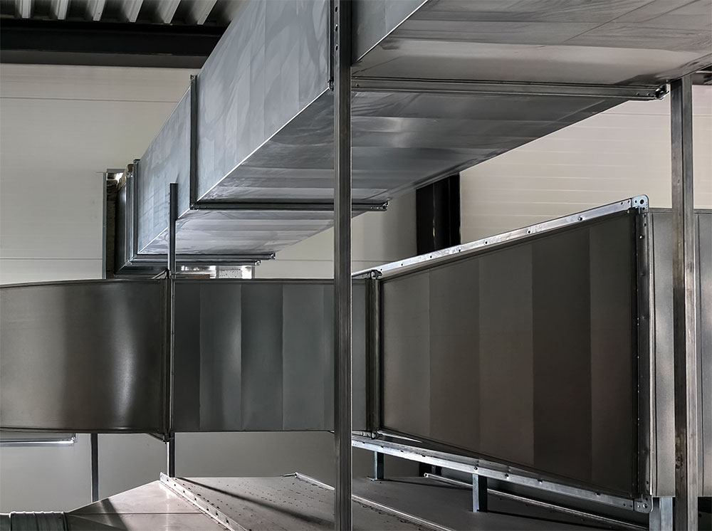 Industrial ventilation channels